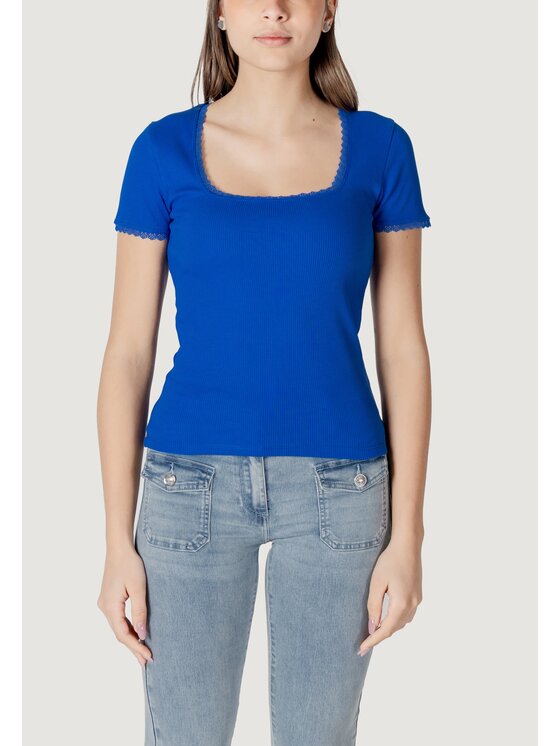 Morgan De Toi Morgan De Toi T-shirt 232-DLUBI Blu Shirt Fit