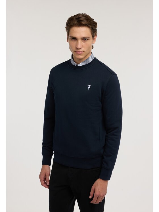 Trussardi Trussardi Felpa G8488000252N0B1 Blu Regular Fit