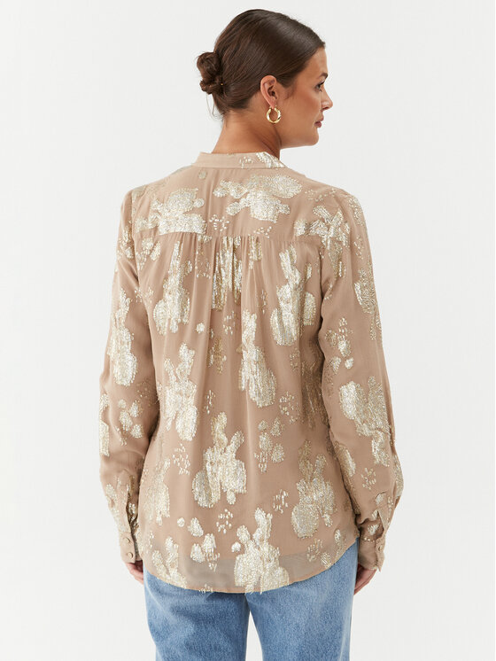 Bruuns Bazaar Bruuns Bazaar Hemd Corinnas BBW3597 Beige Regular Fit