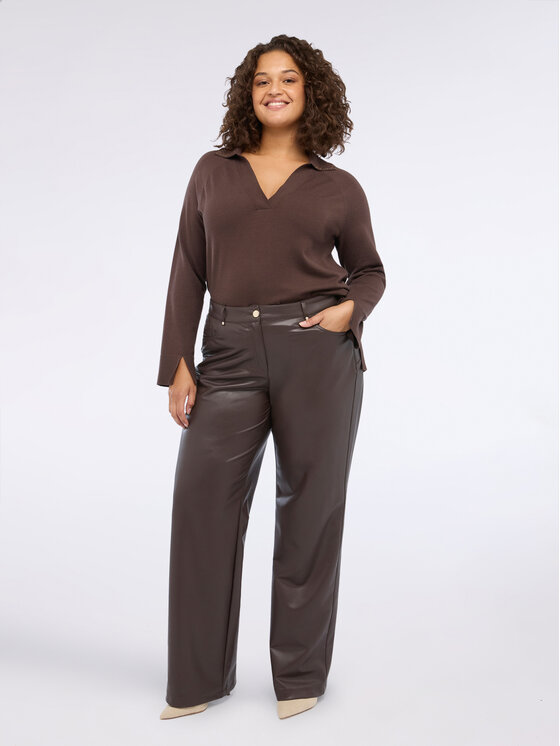 Fiorella Rubino Fiorella Rubino Maglione M657L008031N022 Marrone Regular Fit