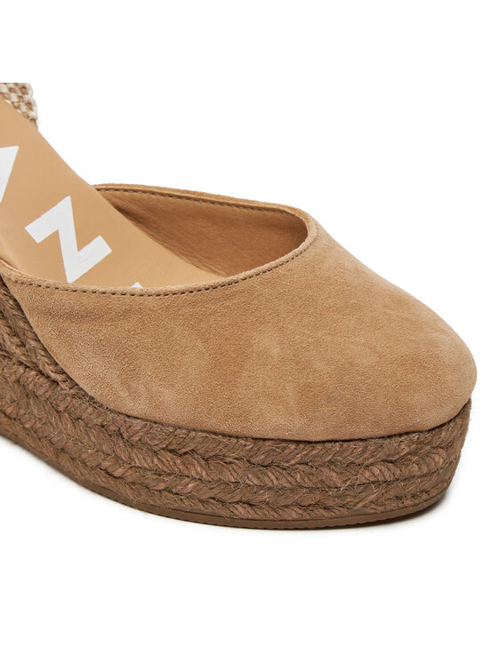 Manebi Manebi Espadryle Hamptons Wedge Espadrilles W 1.6 WV Brązowy
