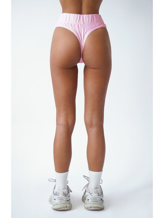 MissDenim MissDenim Figi brazylijskie z wysokim stanem Brazilian Panties Różowy
