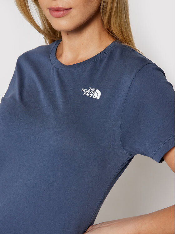 The North Face The North Face T-Shirt W S/s Simple Dome Tee NF0A4T1A Granatowy Regular Fit