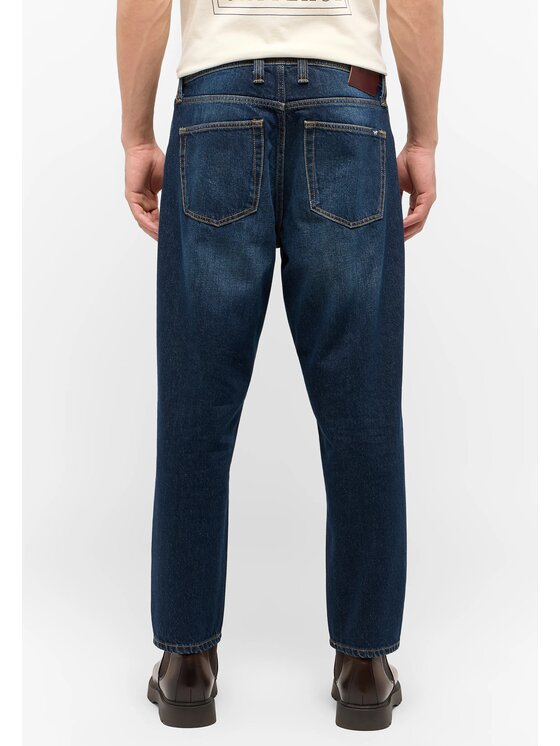 Mustang Mustang Jeansy DENVER CROPPED Niebieski Slim Fit