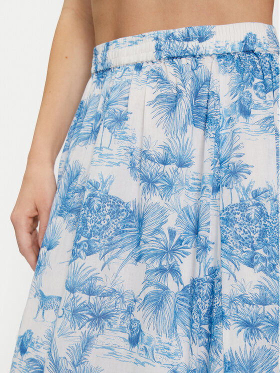 Iconique Iconique Maxi sukňa Lily IC24-053 Modrá Regular Fit