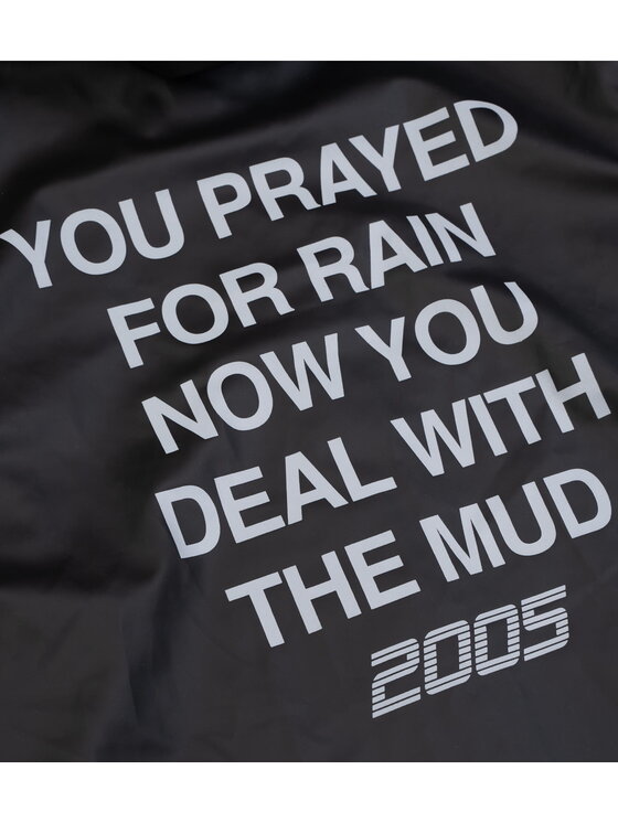 2005 2005 Kabát VINYL RAINCOAT Čierna Oversize