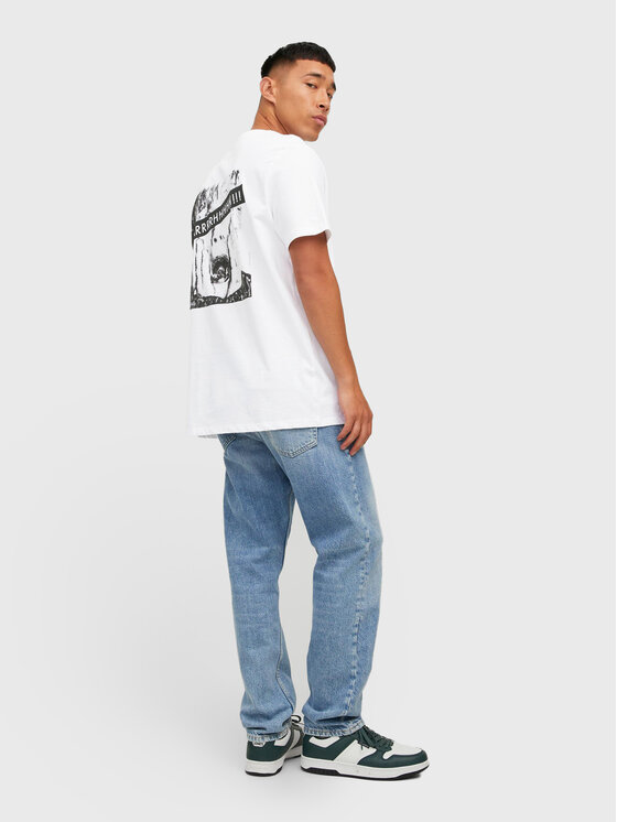 Jack & Jones Jack & Jones T-Shirt Home 12222006 Biały Regular Fit