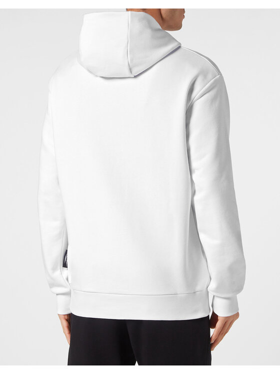 Plein Sport Plein Sport Bluza 13111 Biały Regular Fit