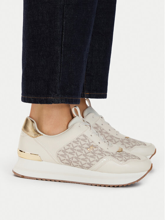MICHAEL Michael Kors MICHAEL Michael Kors Sneakersy Raina Trainer 43R4RNFSAB Écru