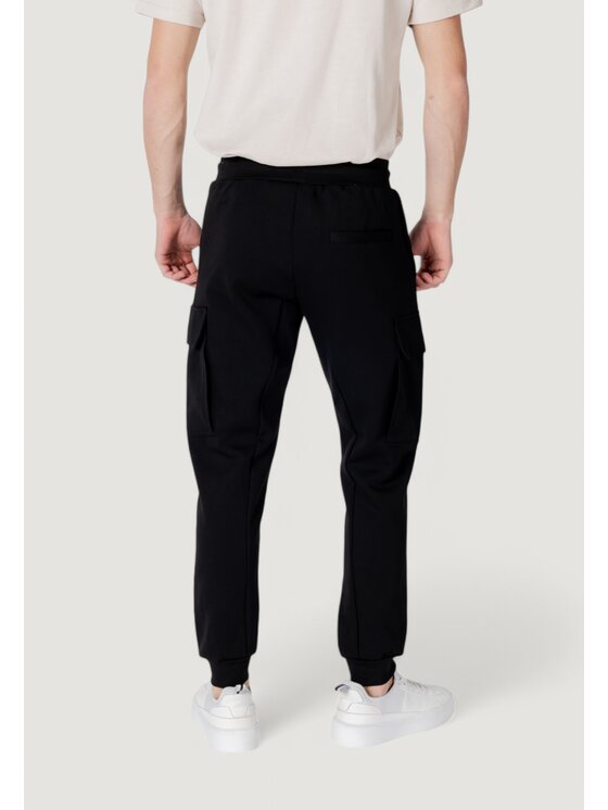 Antony Morato Antony Morato Παντελόνι φόρμας REGULAR FIT WITH LOGOED RUBBER FLAG Μαύρο Regular Fit