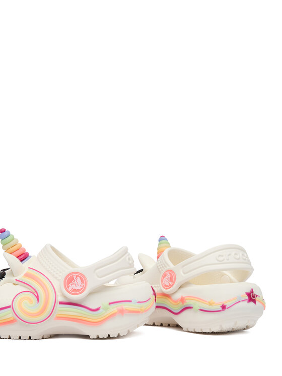 Crocs Crocs Шльопанці Toddler Crocs Iam Unicorn Lights Classic Clog 212508 Білий