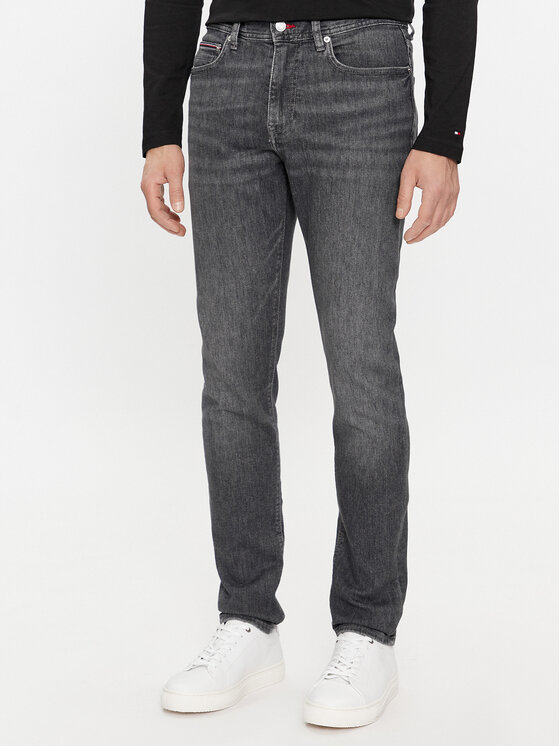 Tommy Hilfiger Blugi Layton MW0MW33969 Gri Extra Slim Fit