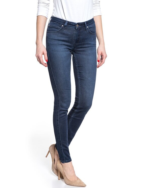 Lee Lee Jeansy SCARLETT Niebieski Skinny Fit
