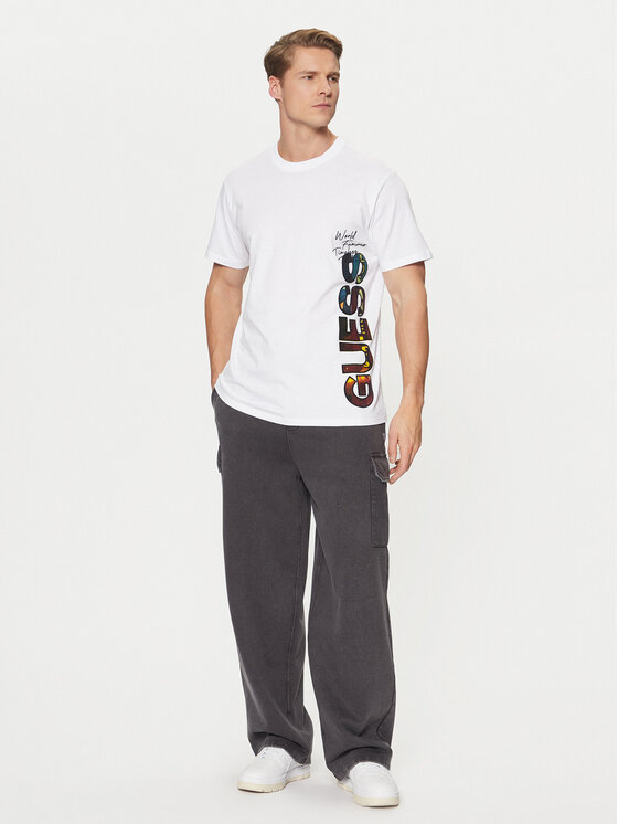 Guess Guess T-Shirt M5RI01 KCHA1 Biały Regular Fit