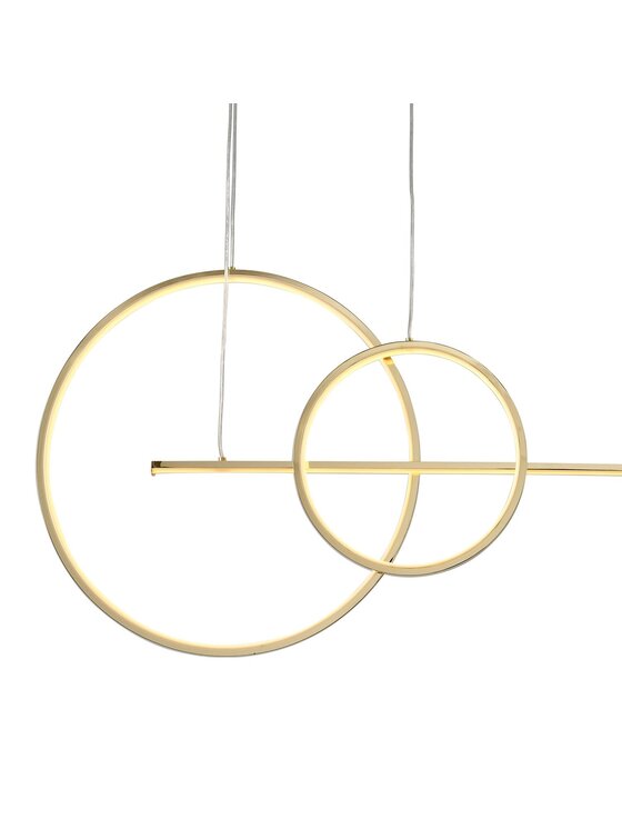 MIAhome MIAhome Lampa wisząca NEW AGE LED złoty 120 cm Złoty