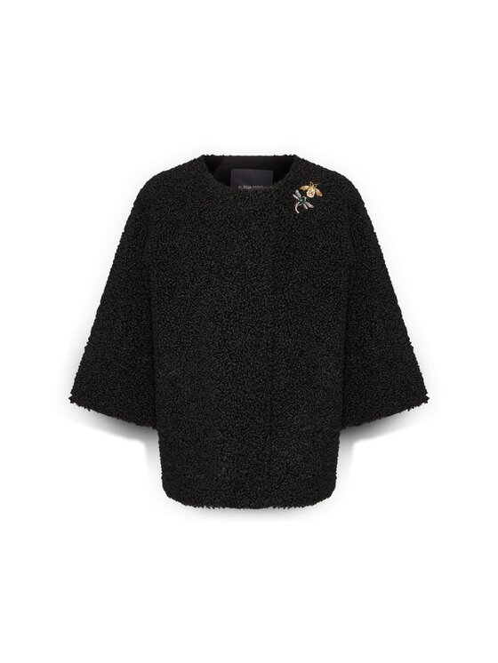 Elena Mirò Elena Mirò Cappotto 8050Z000025N033 Nero A-Line Fit