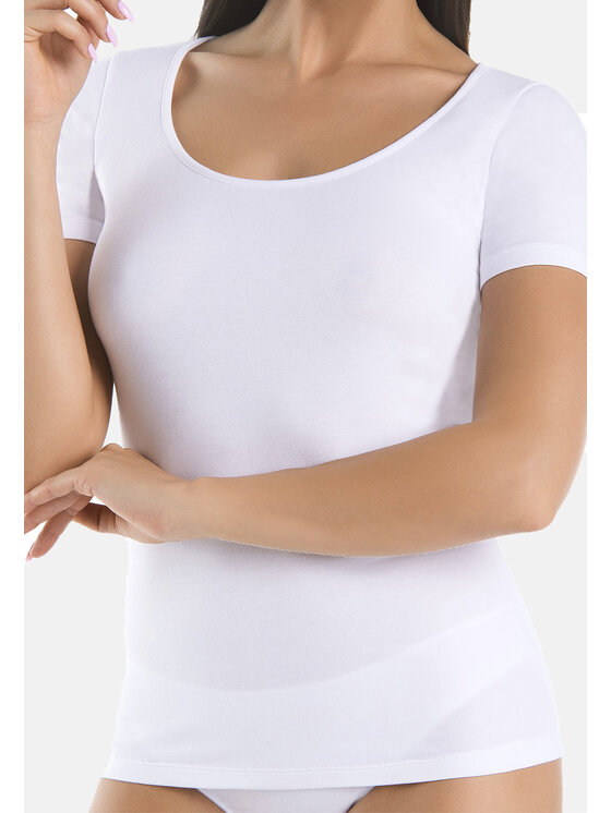 Teyli Teyli T-Shirt 196 Biały Standard Fit