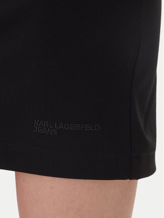 Karl Lagerfeld Jeans Karl Lagerfeld Jeans Cocktail obleka A4W13009 Črna Slim Fit
