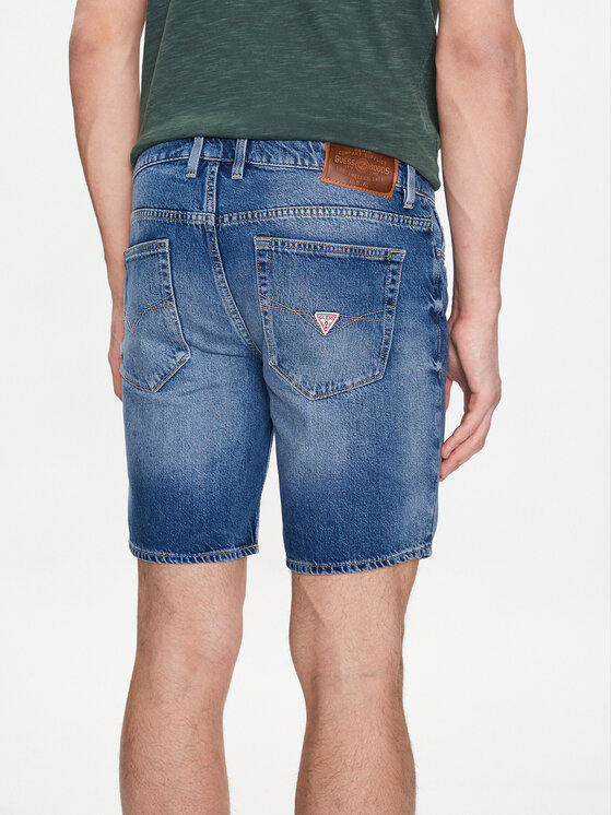 Guess Guess Szorty jeansowe Rodeo M3GD27 D4T9G Granatowy Regular Fit