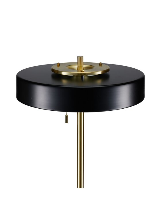MIAhome MIAhome Lampa podłogowa Artis czarno-złota 162 cm Czarny