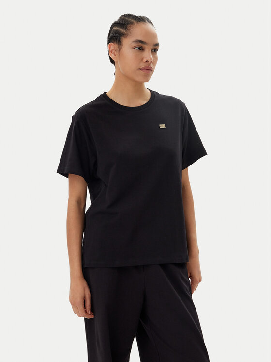 EA7 Emporio Armani EA7 Emporio Armani Póló 7W000028 AF10373 UC001 Fekete Loose Fit