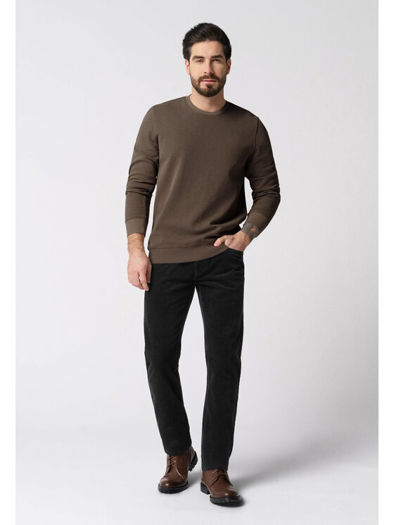 Volcano Volcano Bluza B-LORENC Brązowy Regular Fit