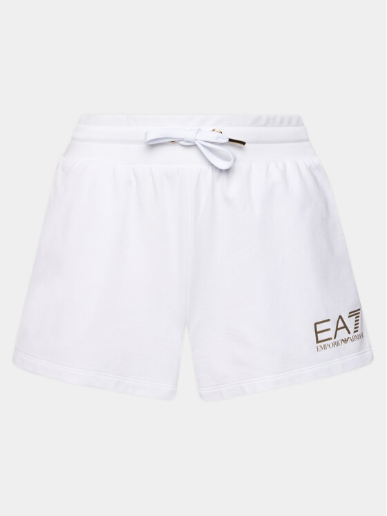 EA7 Emporio Armani EA7 Emporio Armani Sportovní kraťasy 3DTS51 TJTXZ 1100 Bílá Regular Fit
