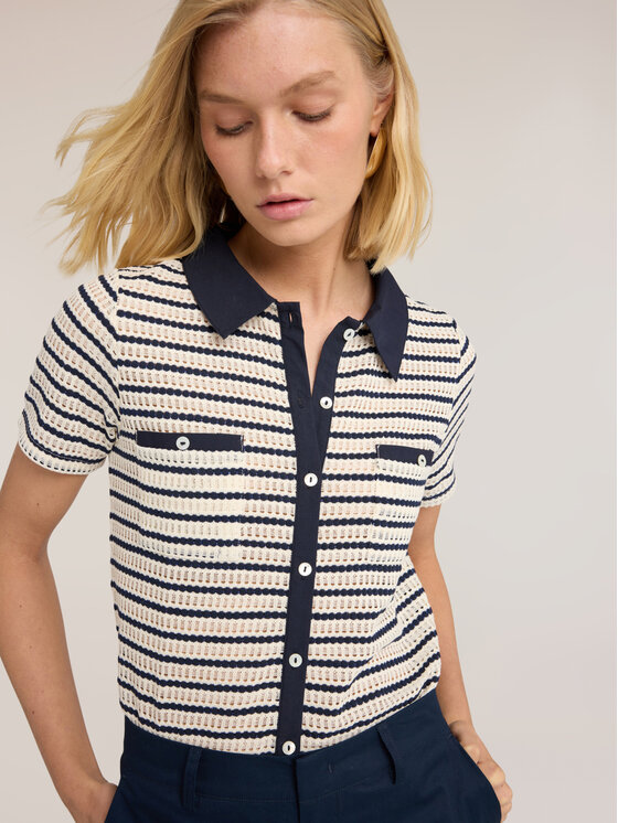 Motivi Motivi T-shirt G022W003634N0S1 Blu Regular Fit