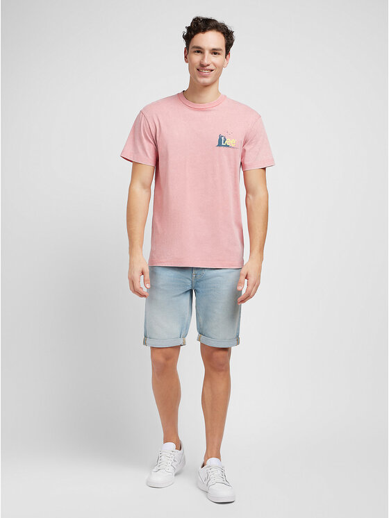 Lee Lee Pantaloncini di jeans 5 POCKET SHORT Blu Regular Fit