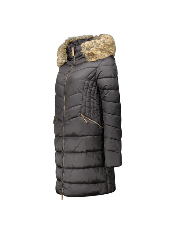 Geographical Norway Geographical Norway Parka WZ7484F/GN-BLACK Czarny Fitted Fit