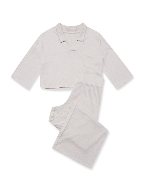 Esotiq Esotiq Pyžamo 42077 Béžová Regular Fit