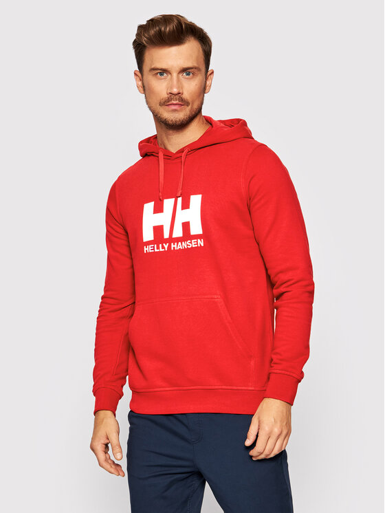 Helly Hansen Džemperis ar kapuci Logo 33977 Sarkans Regular Fit