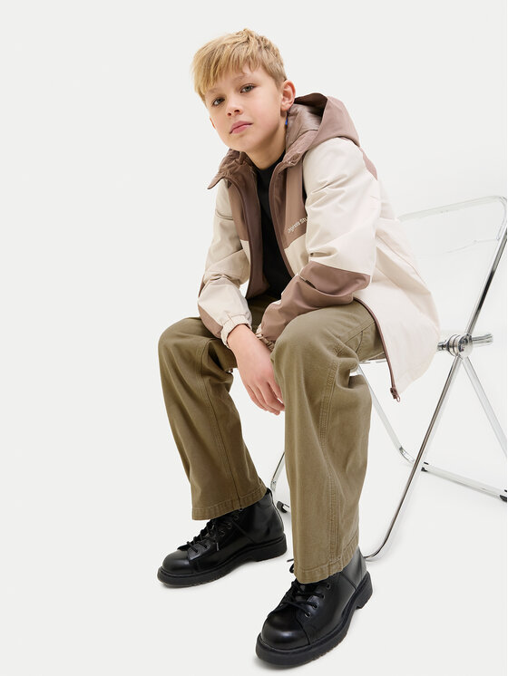 Jack&Jones Junior Jack&Jones Junior Hlače iz tkanine Alex 12253790 Rjava Loose Fit