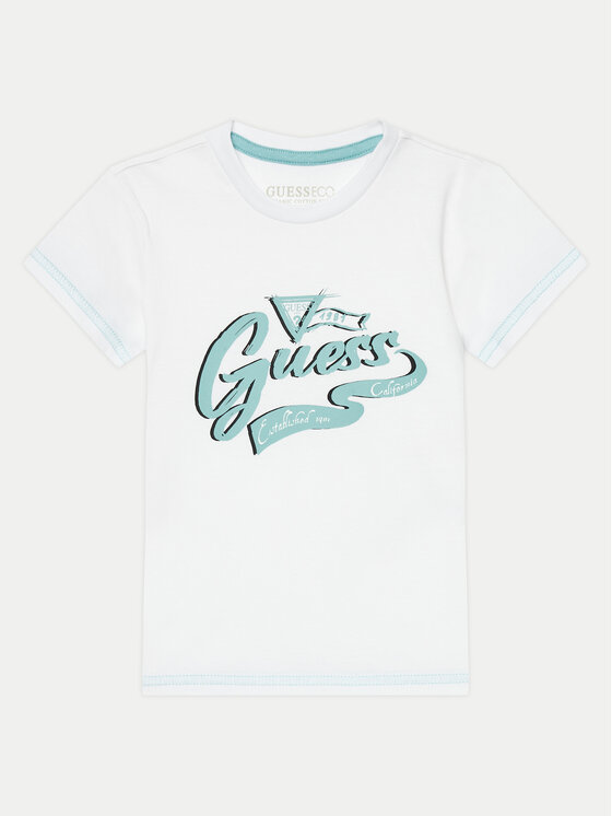 Guess T-krekls N4YI27 K8HM4 Balts Regular Fit