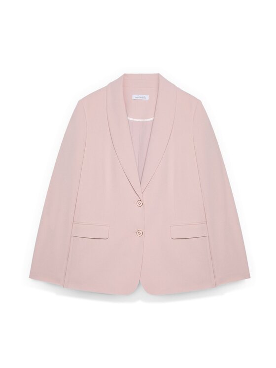 Fiorella Rubino Fiorella Rubino Marynarka Q012T000250N006 Różowy A-Line Fit