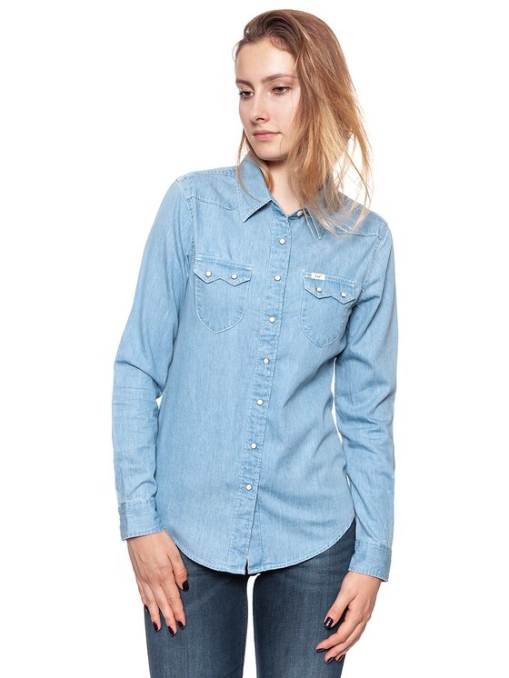 Lee Lee Camicia WESTERN SHIRT Blu Regular Fit