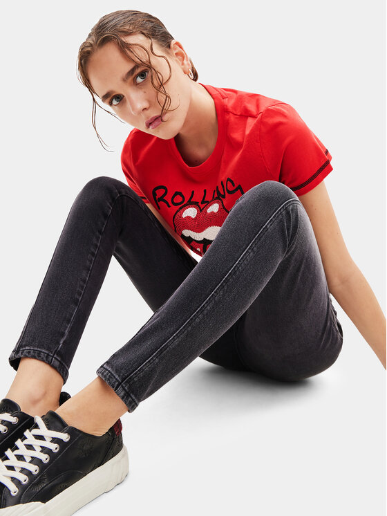 Desigual Desigual Джинси 23WWDD44 Чорний Slim Fit