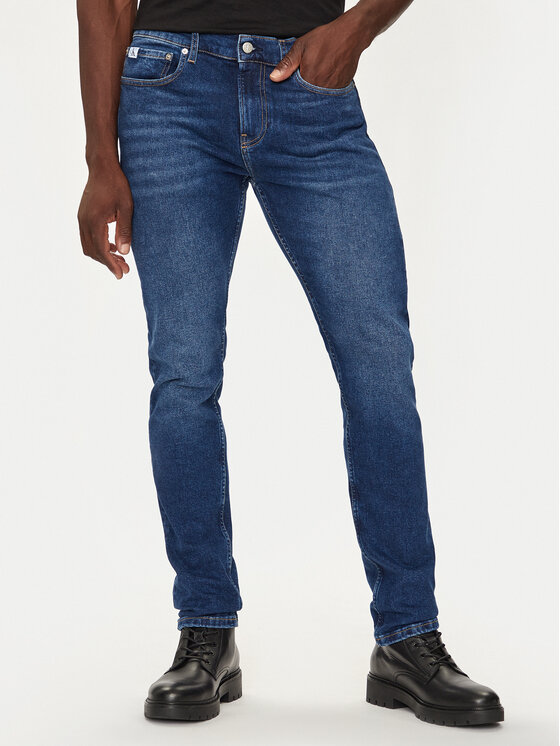 Calvin Klein Jeans Jeans Hlače J30J325735 Modra Slim Fit