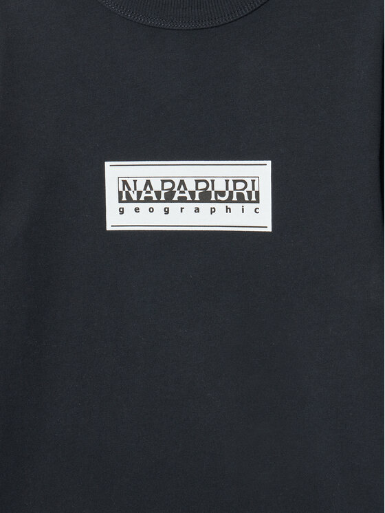 Napapijri Napapijri Μπλουζάκι S-Chamois NP0A4HYK M Μαύρο Regular Fit
