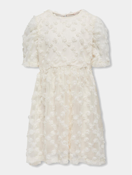Kids ONLY Kids ONLY Elegáns ruha Rosita 15320277 Fehér Regular Fit