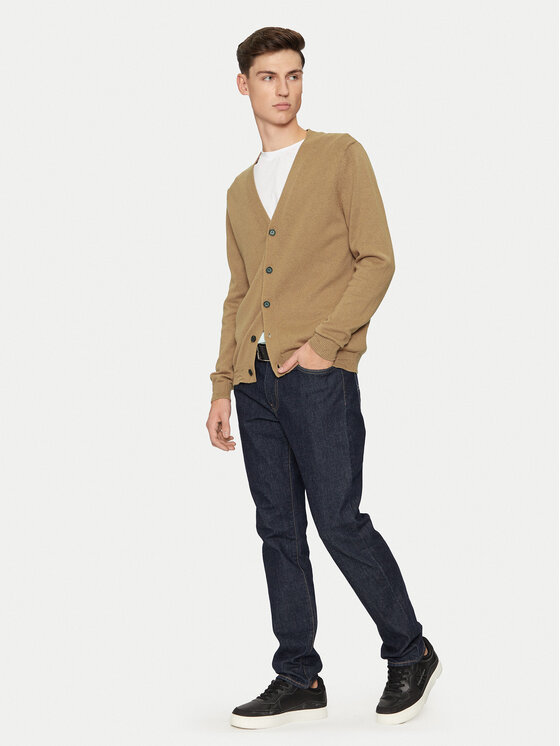 REPLAY REPLAY Kardigán UK4456.000.G23138B Bézs Regular Fit