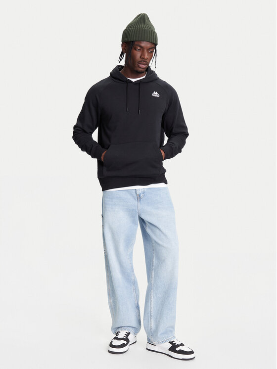 Kappa Kappa Felpa Authentic 321W7GW Nero Regular Fit