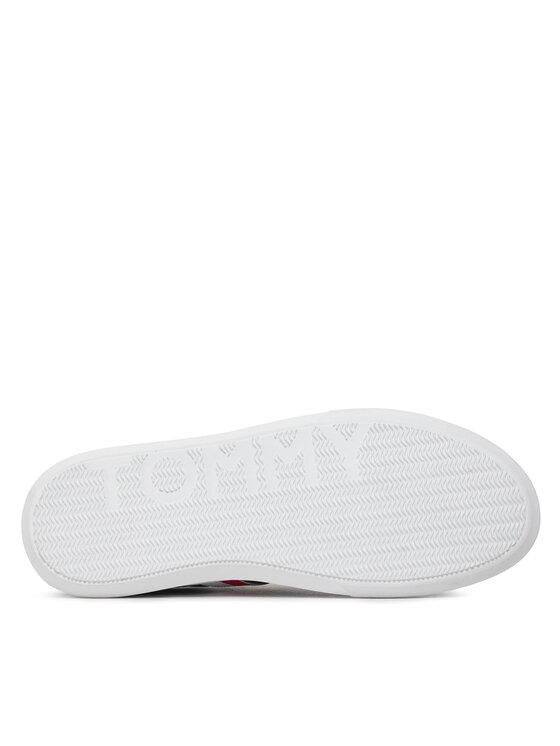 Tommy Hilfiger Tommy Hilfiger Sneakersy Essential Leather Cupsole FM0FM04921 Biela