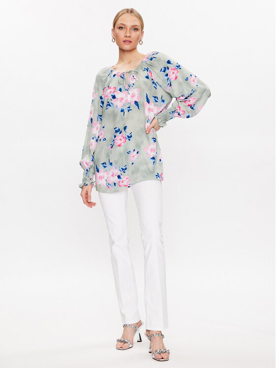 Marc Aurel Marc Aurel Bluză 6095 1000 93189 Verde Relaxed Fit