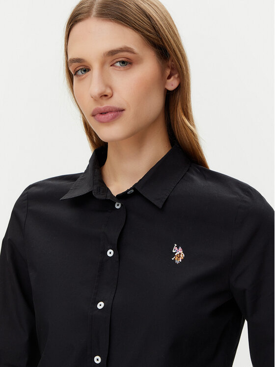 U.S. Polo Assn. U.S. Polo Assn. Košeľa WUP1306 Čierna Regular Fit