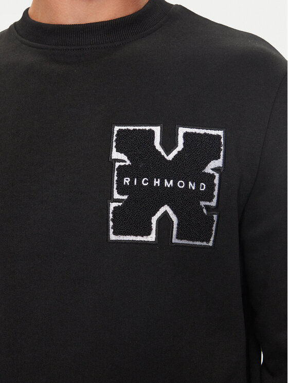 Richmond X Richmond X Μπλούζα Palmis UMA24034FE Μαύρο Regular Fit