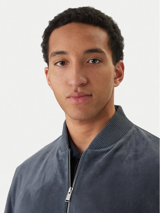 BOSS BOSS Шкіряна куртка H-Muller 50543213 Голубий Regular Fit