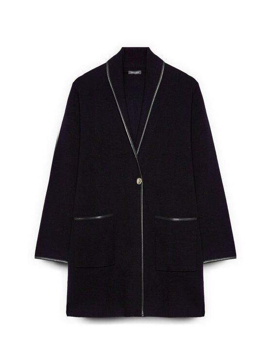 Fiorella Rubino Fiorella Rubino Cardigan M648L008022N0Z3 Nero Regular Fit