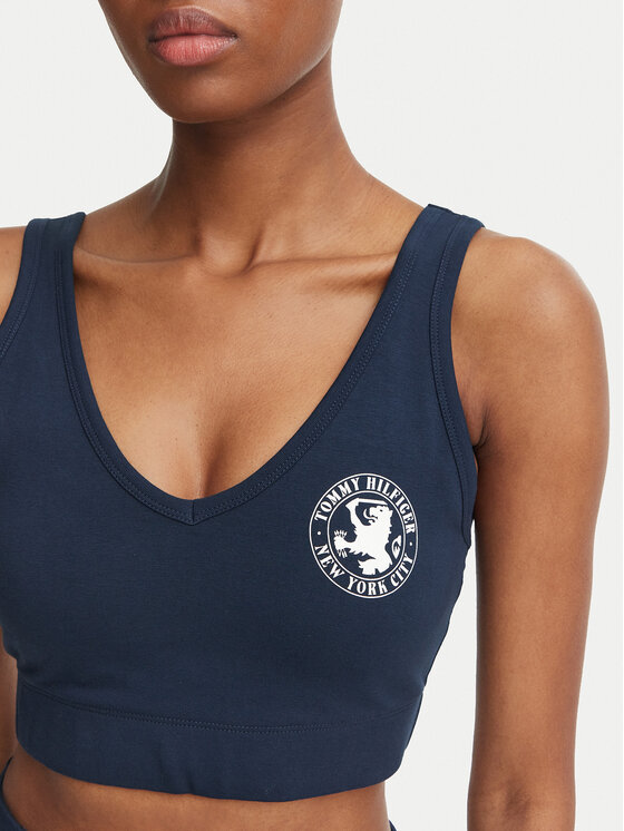 Tommy Hilfiger Tommy Hilfiger Sportinė liemenėlė UW0UW06627 Tamsiai mėlyna