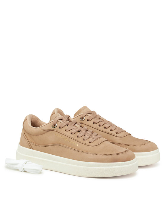Tommy Hilfiger Tommy Hilfiger Tenisice Modern Court Sneaker Nubuck FW0FW08462 Bež
